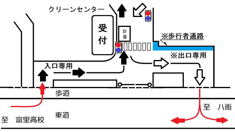 出入口の案内図