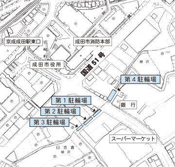 日吉台自転車駐車場の地図