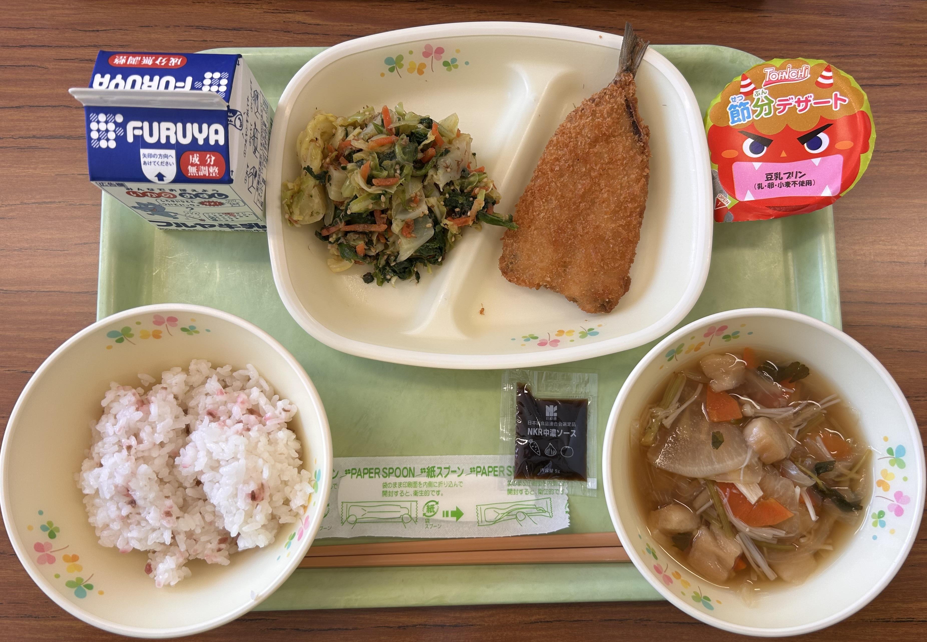 2月の学校給食写真