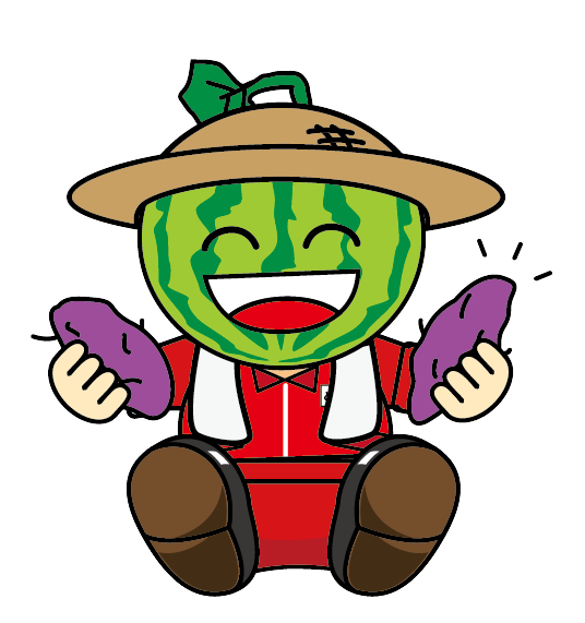 やきいもを持っているとみちゃんの画像