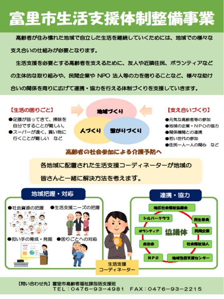 生活支援体制整備事業周知啓発のためのチラシ