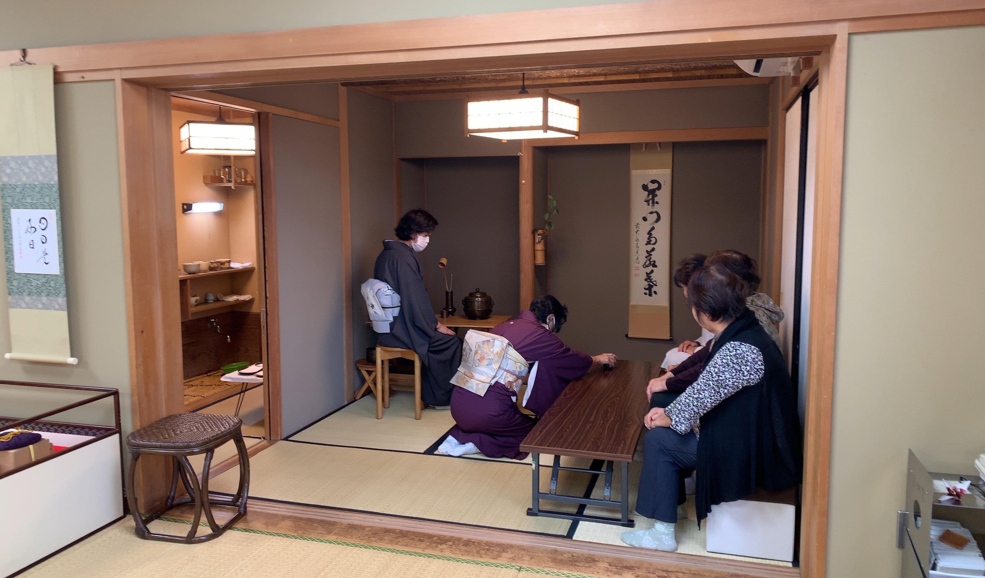 茶道体験の様子