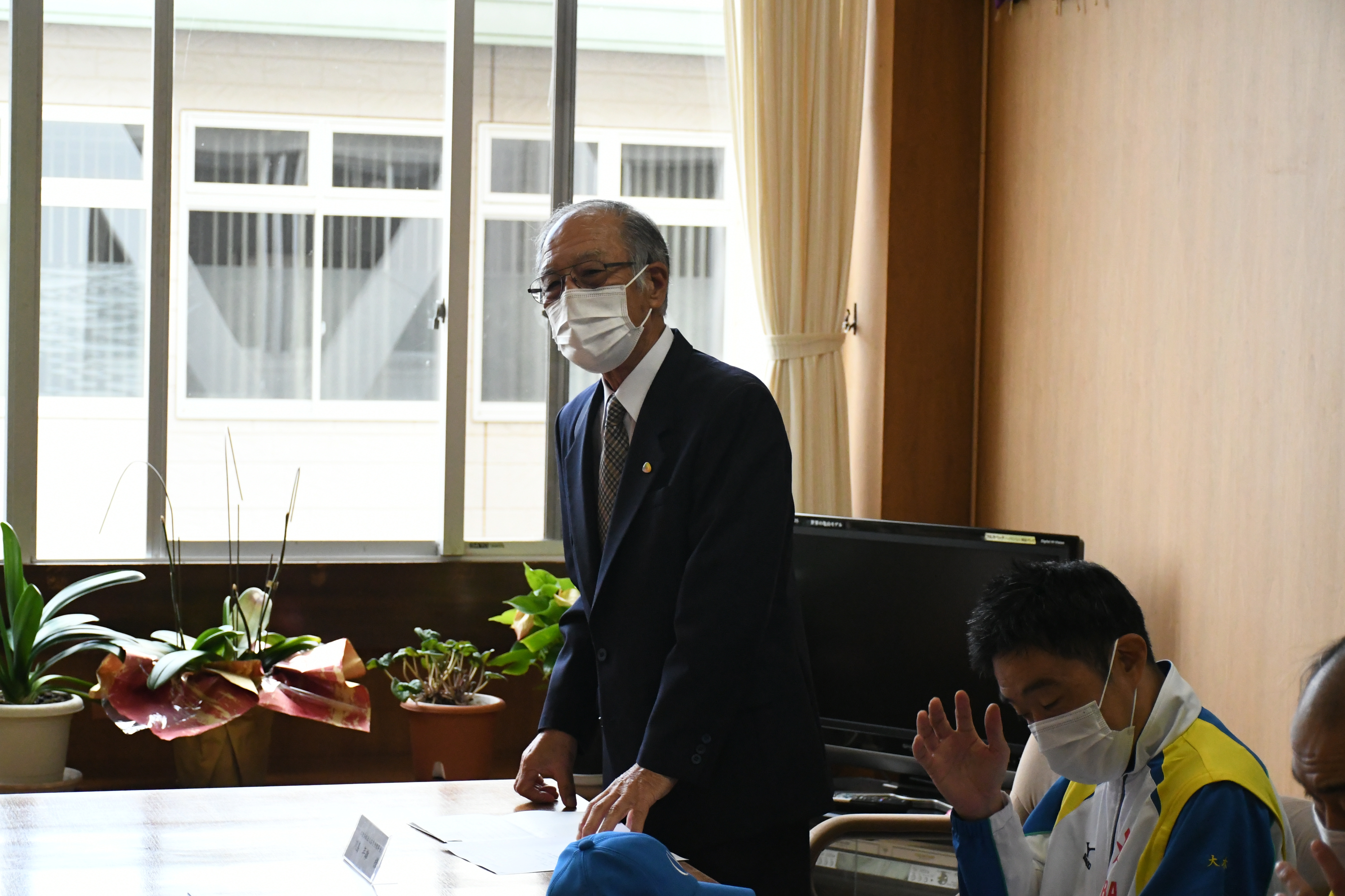川島理事長のご挨拶時の写真