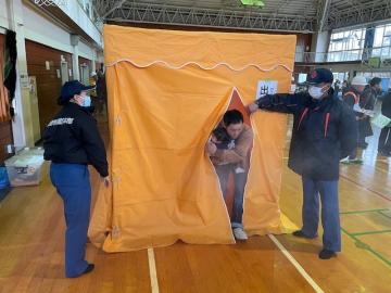 装備品展示の様子