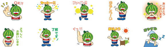 とみちゃんスタンプ画像