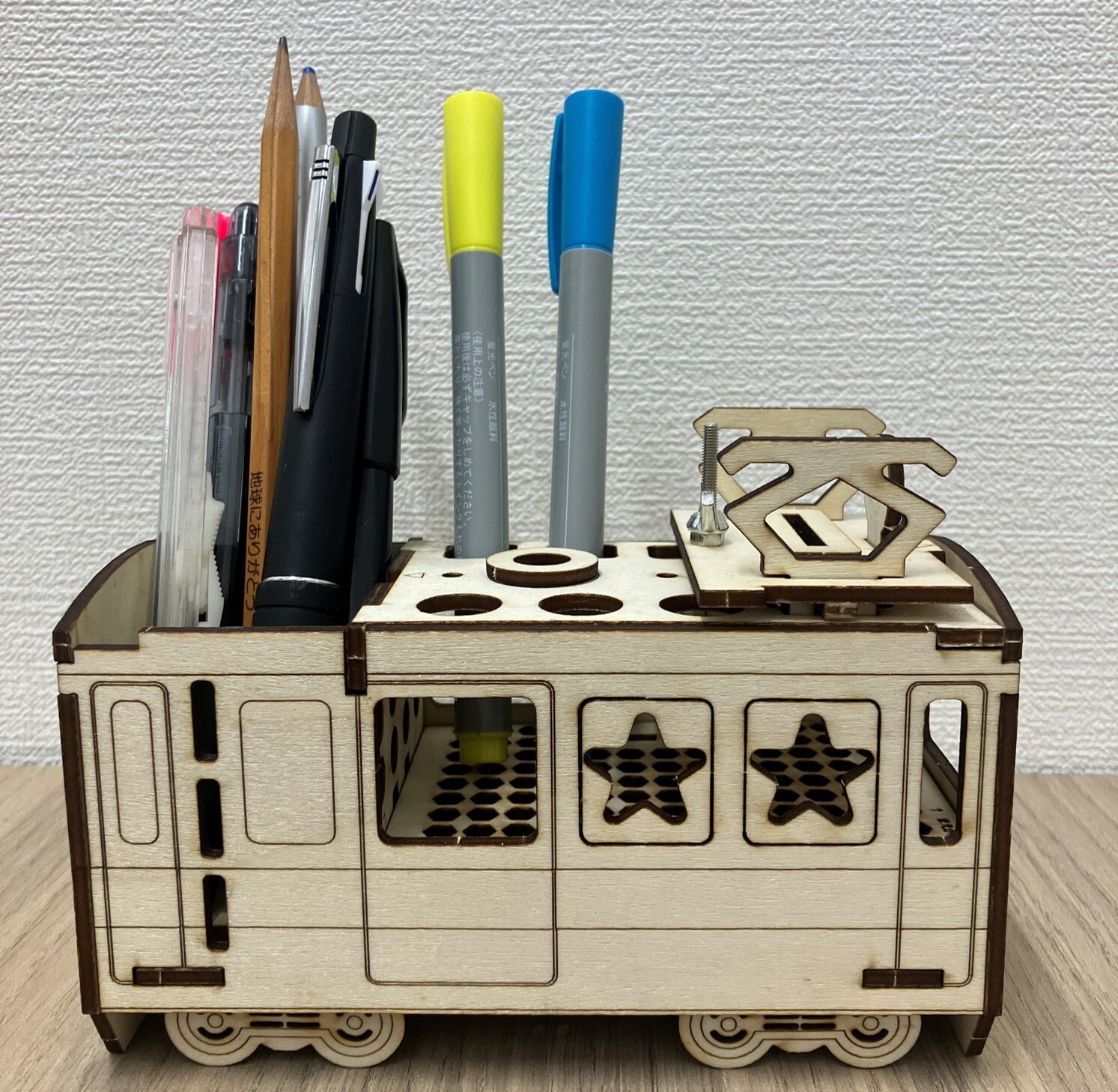 LED電車ライト(ペン立て)