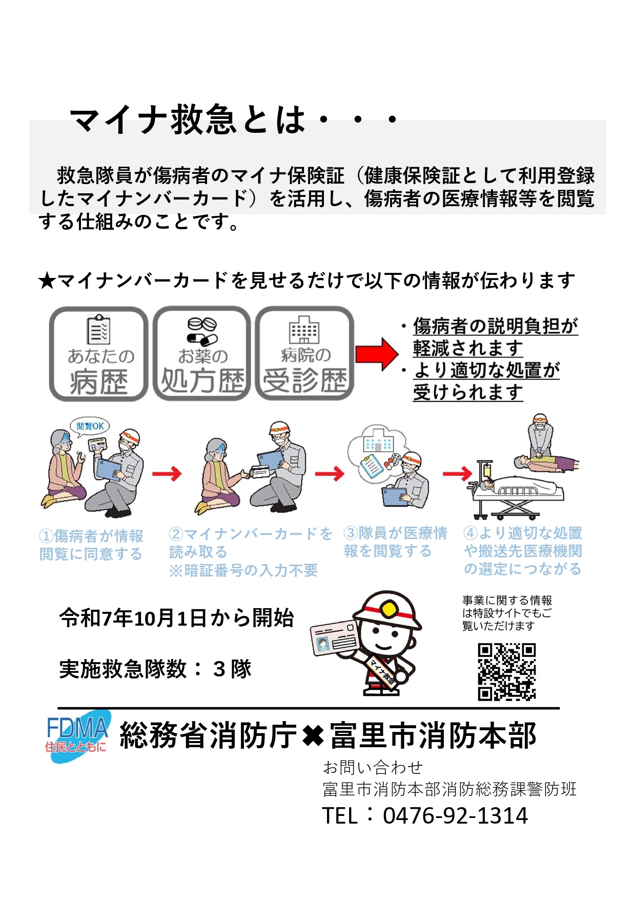 マイナ救急ポスター