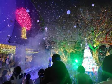 イルミネーション点灯後の様子