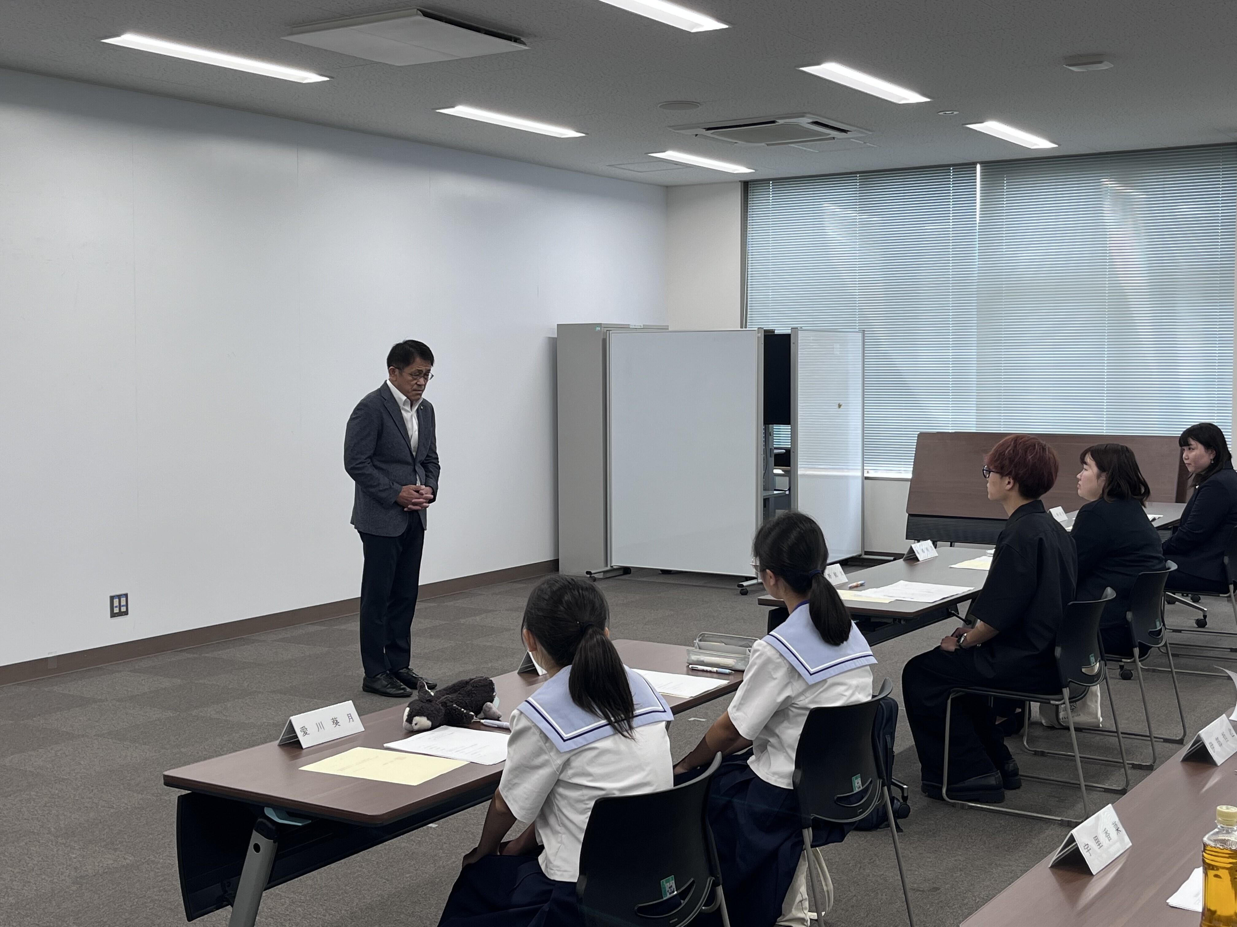 市長挨拶の様子