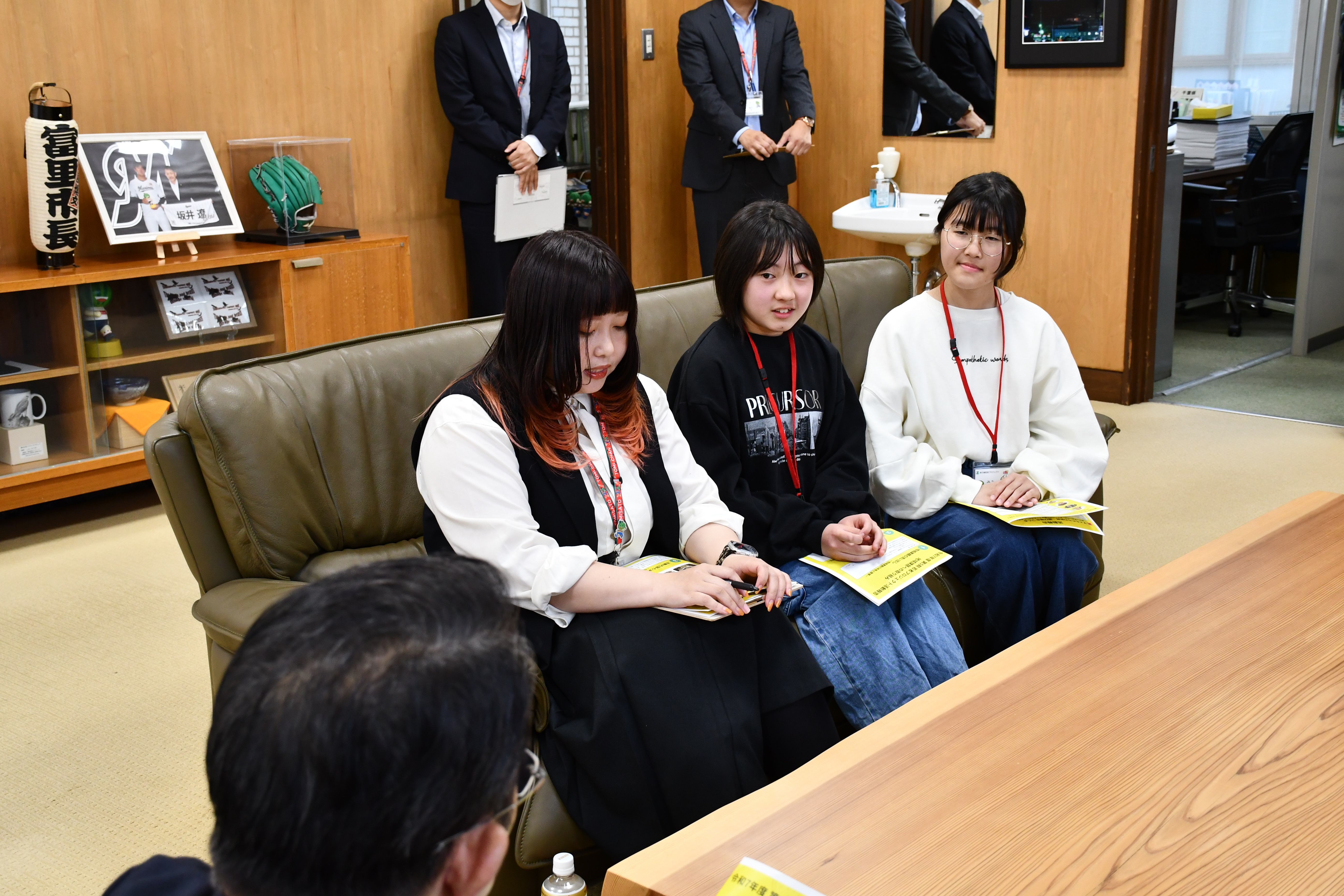 市長への報告会の写真2