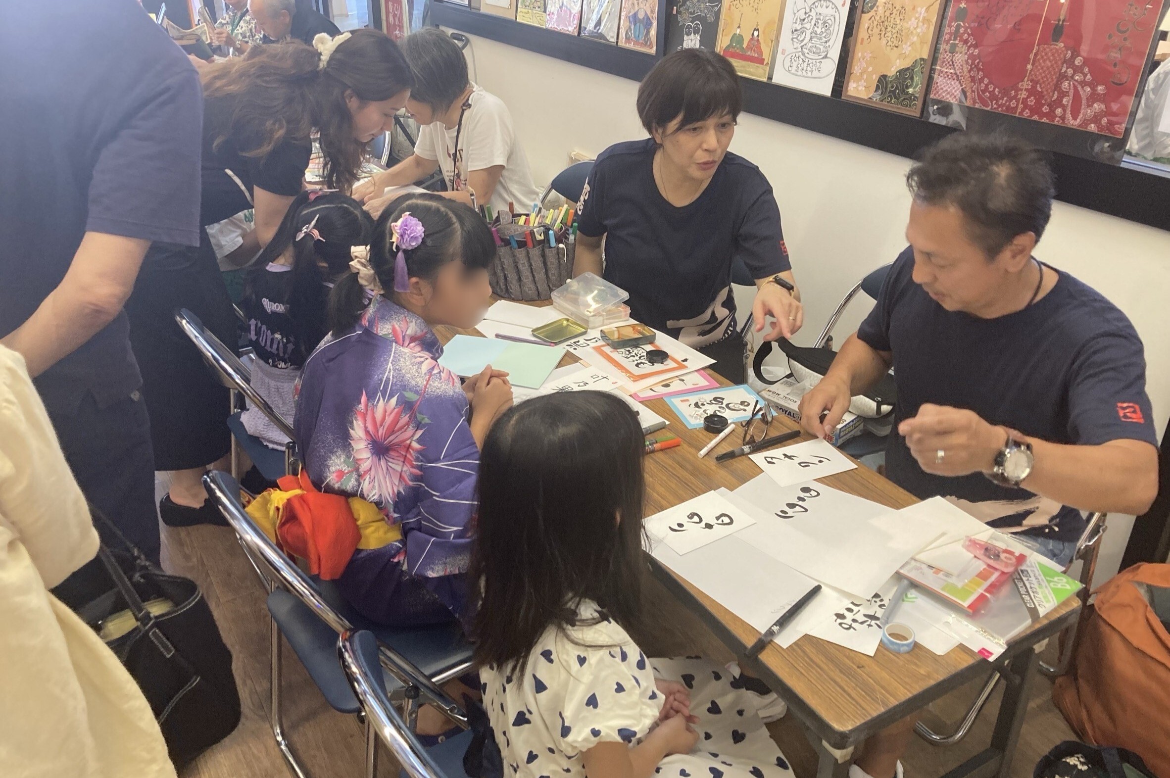 己書体験の写真
