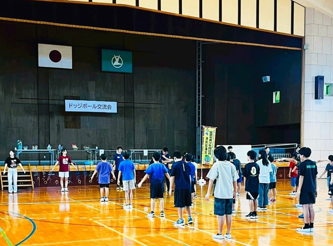 準備運動の様子