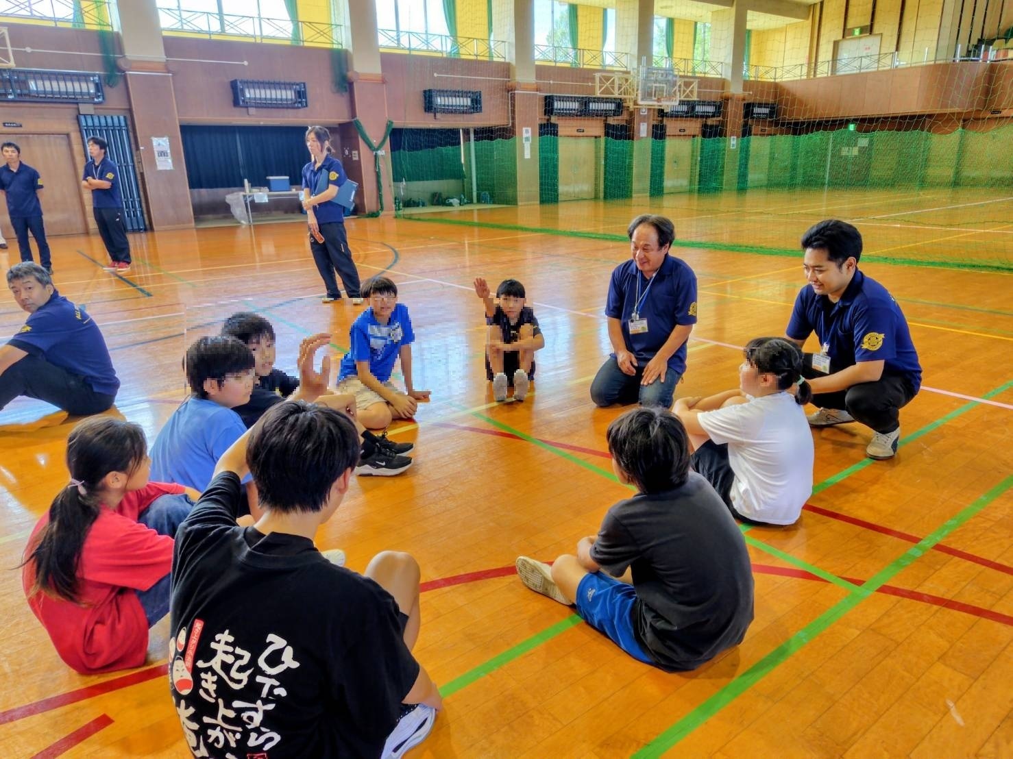 ドッジボール準備