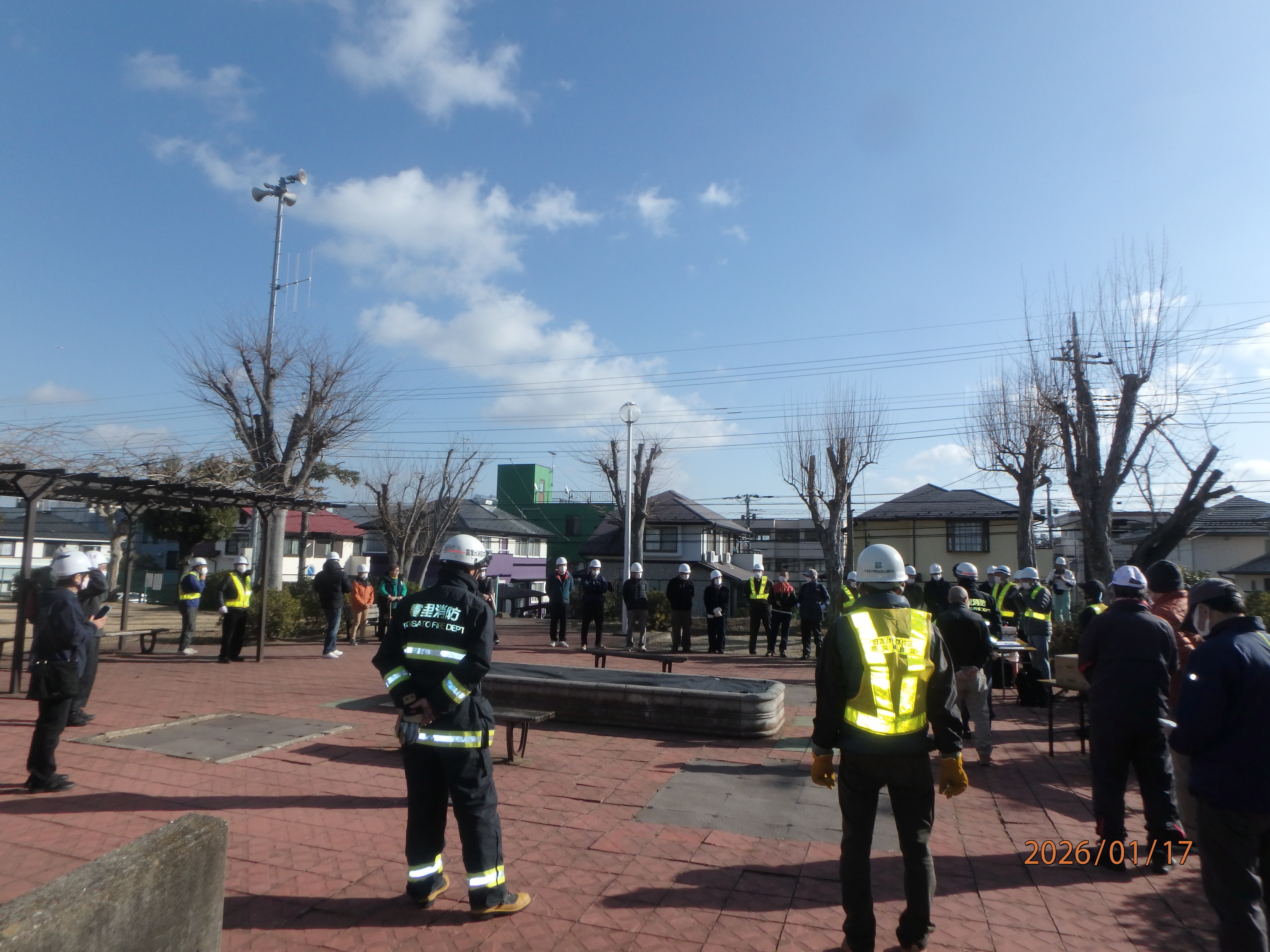 訓練開始前の様子