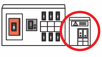 分電盤後付け型イラスト