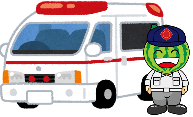 救急車ととみちゃんのイラスト