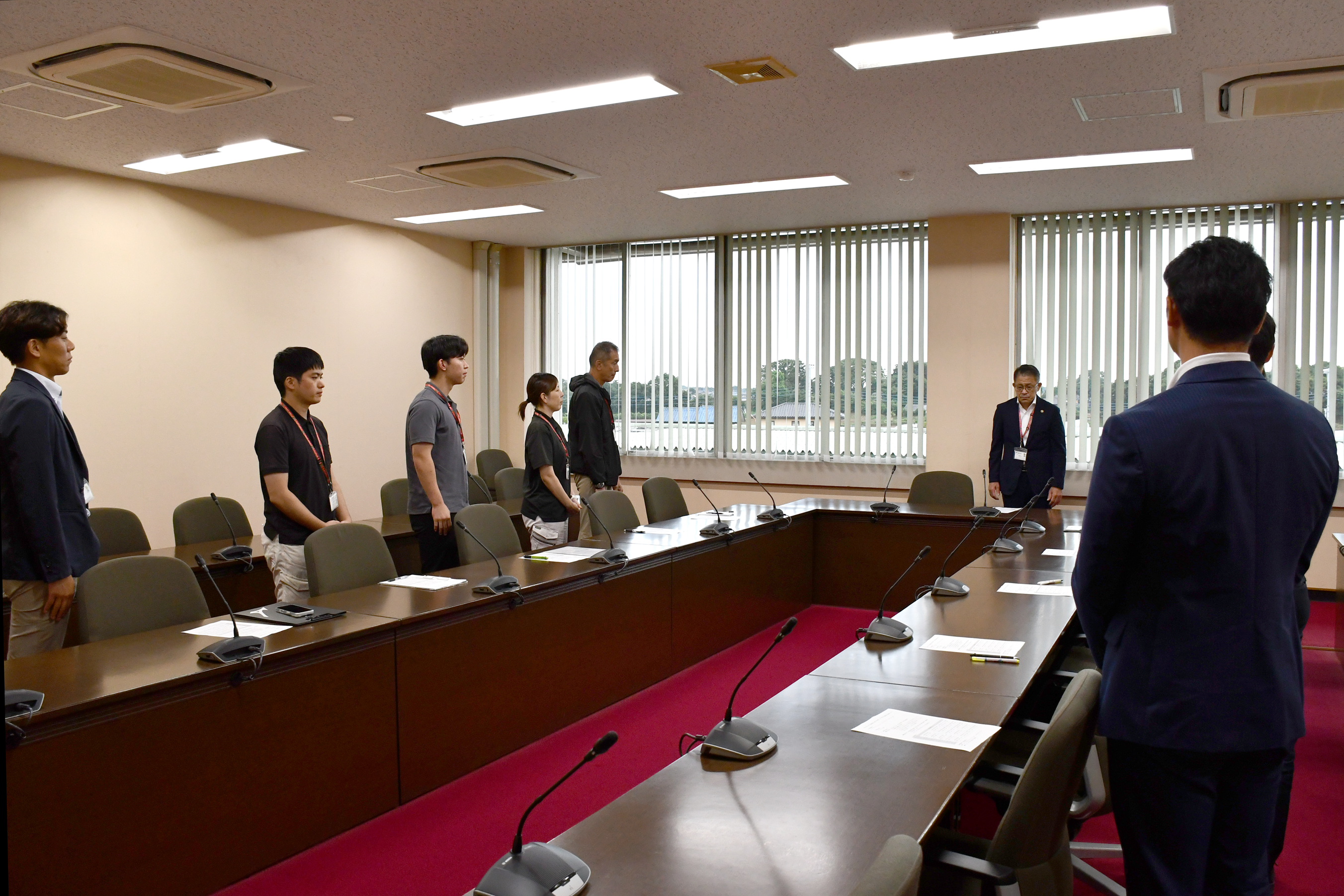 派遣にあたっての市長訓示
