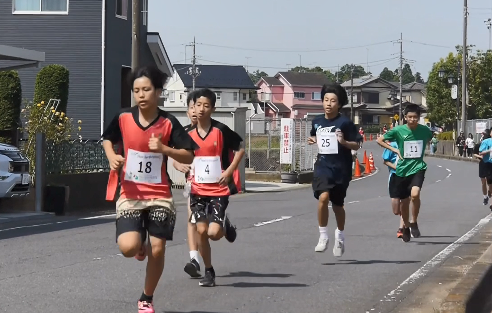 中学生ランナーの様子